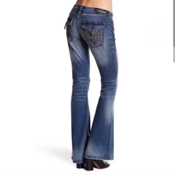 Affliction Ziggy Embellished Jeans Size 26 - Picture 3 of 6